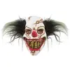 Image de asque adulte Clown Squelette avec cheveux noirs, en mousse FETE-17371