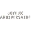 Image de Ballons mylar alu Joyeux Anniversaire Argent RE19010