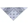 Image de Bandana, tissu blanc, 55 x 55 cm FETE-19114