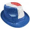Image de Chapeau Borsalino tissu Sequins tricolore FETE-20199
