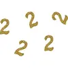 Image de Lot de 50 confettis pailletés Chiffre 2 Or FETE-21033