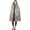 Image de Cape avec capuche Argent brillant FETE-22294