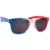 Image de Lunettes blues France bleu, blanc, rouge (verres noirs) FETE-22392