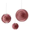 Image de Lot de 3 rosaces métallisées Rose gold à suspendre FETE-22628