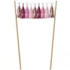 Image de Décoration de déco gâteau pompons Rose FETE-22633