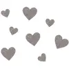 Image de Lot de 50 confettis pailletés coeurs Argent FETE-22725