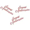 Image de Lot de 30 confettis pailletés Joyeux Anniversaire Rose gold FETE-22734