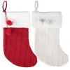 Image de Grande Chaussette de Noël 50cm à suspendre (x1) FETE-22798