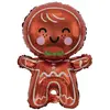Image de Ballon alu Bonhomme de pain d'épices 54 cm FETE-22810