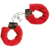 Image de Menottes avec fourrure rouge FETE-23273