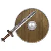 Image de Set épée et bouclier rond RE23287