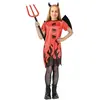 Image de Déguisement de diablesse rouge enfant 5/6 ans FETE-23522