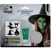 Image de Kit maquillage avec stickers sorcière/monstre vert FETE-23600