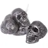 Image de Lot de 4 Crânes métallisé - 12cm 23627PC