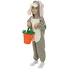 Image de Déguisement enfant peluche Lapin avec panier 3/4 ans FETE-23836