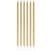 Image de Lot de 6 bougie fines Or FETE-23965