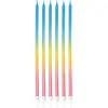 Image de Lot de 6 bougie fines Multicolore FETE-23966
