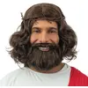 Image de Perruque et barbe de Jésus avec couronne FETE-re24128