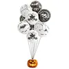 Image de Lot 10 Ballons Ø 23cm Halloween - blanc, noir 24131PC