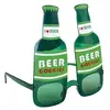 Image de Lunettes plastique, Bouteille de bière, verte FETE-35101