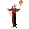 Image de Clown maléfique sur pied - animé, sonore, lumineux - 166cm 48052PC