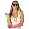 Image de Set Années 80, mèches, boucles d'oreilles, lunettes, mitaines et colliers FETE-50561