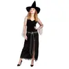 Image de Deguisement adulte sorciere noire longue taille L XL RE55019