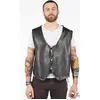 Image de Gilet sans manches biker, simili cuir noir FETE-55870