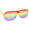 Image de Lunettes barreaux multicolores arc-en-ciel FETE-62838