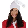 Image de Bonnet de Père Noël blanc avec filaments FETE-65300