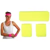 Image de Set bandeau et poignets éponge jaune FETE-70520