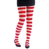 Image de Collants opaques rayés rouge et blanc FETE-74716