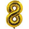Image de Ballon alu mylar 85cm CHIFFRE 8, Or FETE-80008