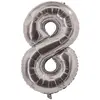 Image de Ballon alu mylar 85cm CHIFFRE 8 Argent FETE-80208