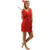 Image de Déguisement adulte robe charleston rouge taille L/XL FETE-90266