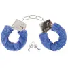 Image de Menottes bleues plastique en fourrure FETE-91291