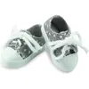 Image de Accessoire pour poupée 34 cm Minouche : Chaussures en toile grise PetitCollin-603404
