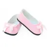 Image de Accessoires pour poupée de 39 à 48 cm : Chaussures ballerines suède roses PetitCollin-603905