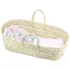 Image de Couffin avec garnissage : Liberty Rose 50cm PetitCollin-800118
