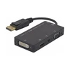 Image de Adaptateur multiple DisplayPort Mâle vers DVI + VGA + HDMI 0,23 m noir