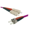 Image de Jarretière optique duplex multimode 2mm OM4 ST-UPC/SC-UPC (2 mètres)