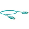 Image de Jarretière optique duplex uniboot 2mm OM3 LC-UPC/LC-UPC Bleu (1 mètre)