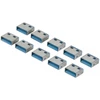 Image de Bouchons de verrouillage pour 10 ports USB (bleu)