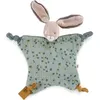 Image de Doudou plat lapin sauge Trois petits lapins