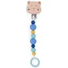 Image de Attache-tétine bois et silicone hamster Puce et Pilou