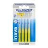 Image de Inava mono compact jaune 4 brossettes interdentaires 1mm