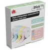 Image de UPrint Pack de 4x Rouleaux de 180 étiquettes adhésives Pastels 14 x 40 mm pour Stick Easy UP21
