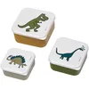 Image de Lot de 3 boîtes à goûter Les Dinosaures