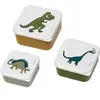 Image de Set de boîtes à déjeuner Les Dinosaures Petit Jour (3x4) (x3) Multicolore TU DI994L