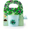 Image de Kit de jardinage : Mini arrosoir bleu et ses graines de trèfle RadisetCapucine-39546